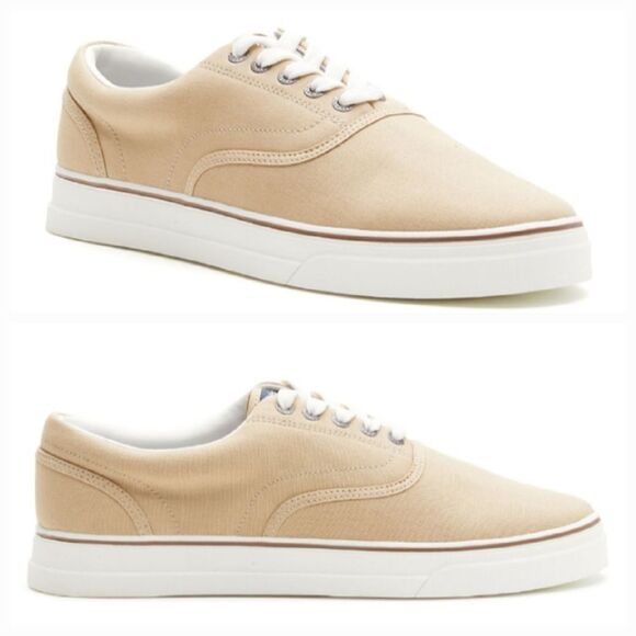 🔹️NWT Chaps Tan Chase Canvas Lace-up Sneakers Men's 8 - Picture 1 of 11